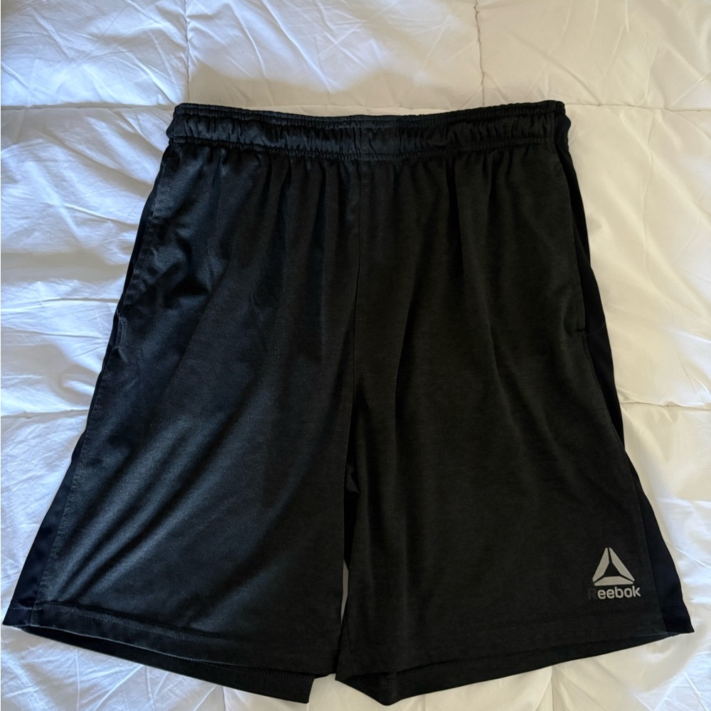 Reebok Men's Dark Gray Athletic Shorts